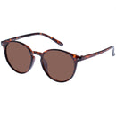 CLASSIC ROUND DARK TORT BROWN MONO POLARIZED