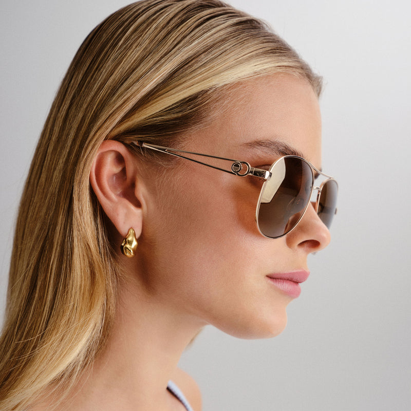 GLAM AVIATOR GOLD GOLD MIRROR POLARIZED