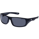 RACER WRAP BLACK RUBBER SMOKE MONO POLARIZED