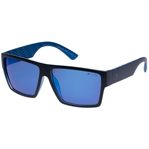 ACTION D-FRAME BLACK / BLUE BLUE MIRROR POLARIZED