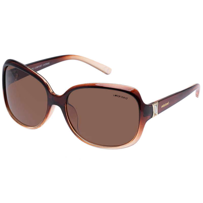 ROUND COMFORT CHOCOLATE FADE / GOLD BROWN MONO POLARIZED