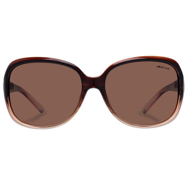 ROUND COMFORT CHOCOLATE FADE / GOLD BROWN MONO POLARIZED