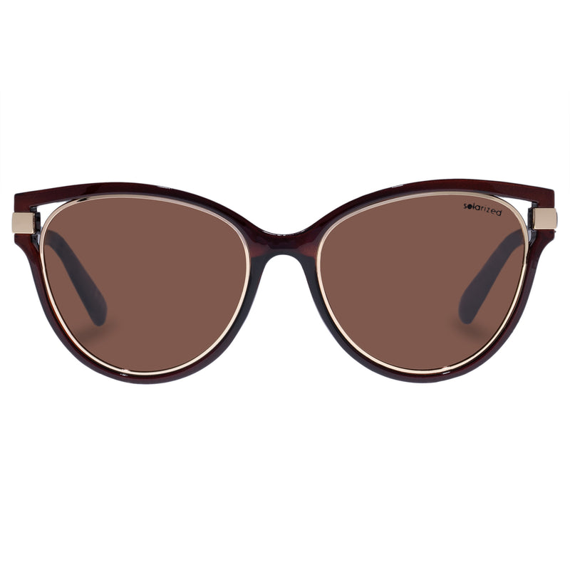 RESORT CAT-EYE CHOCOLATE / GOLD BROWN MONO POLARIZED