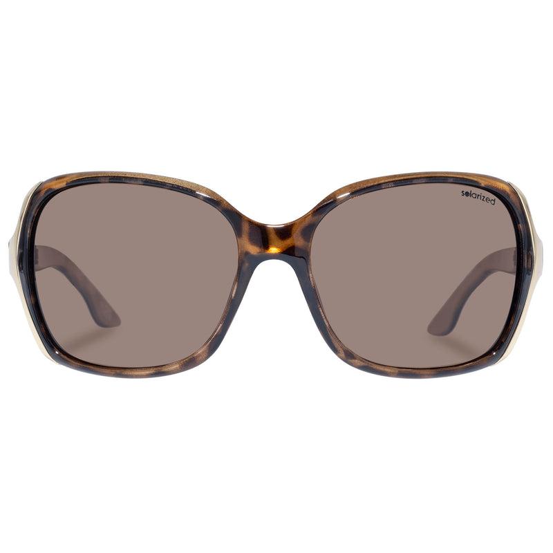 LUXURY WRAP LEOPARD TORT / GOLD BROWN MONO POLARIZED