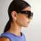 CHIC CAT-EYE BLACK KHAKI MONO POLARISED