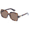 RETRO SQUARE DARK TORT BROWN MONO POLARISED