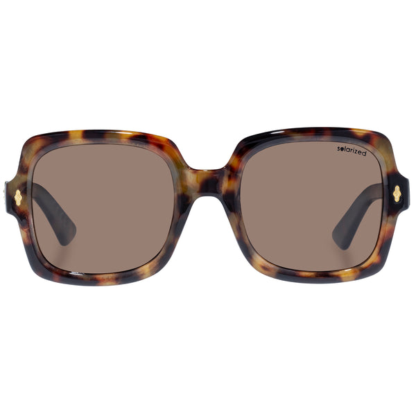 RETRO SQUARE DARK TORT BROWN MONO POLARISED