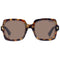 RETRO SQUARE DARK TORT BROWN MONO POLARISED