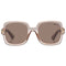 RETRO SQUARE BLUSH BROWN MONO POLARISED